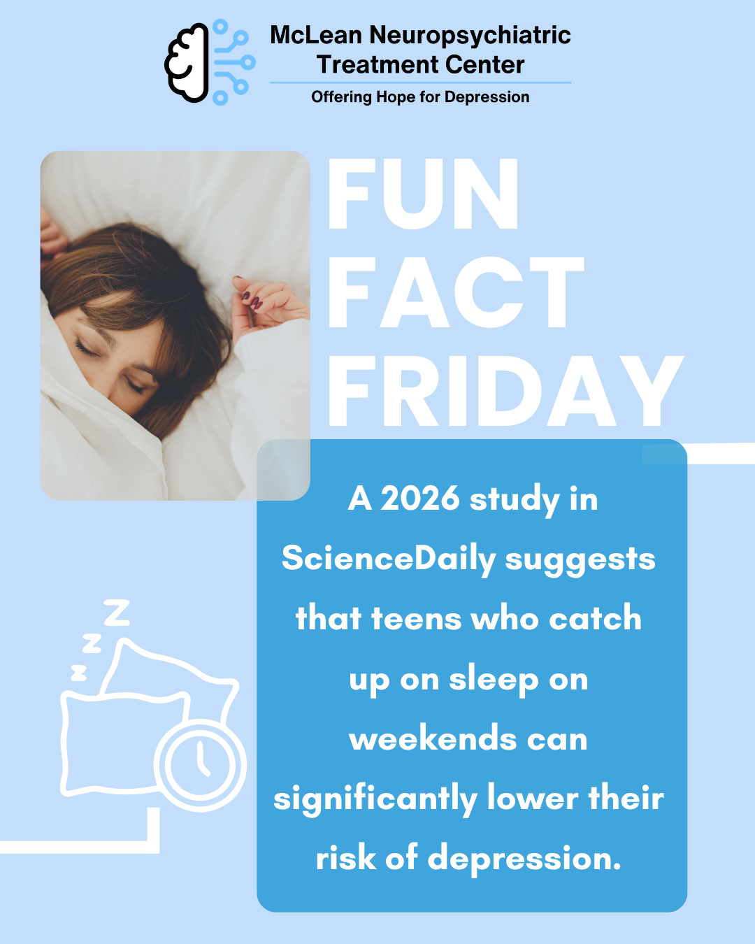 _A 2026 study in ScienceDaily suggests that teens who catch up on sleep on weekends can significantly lower their risk of depression. (2)